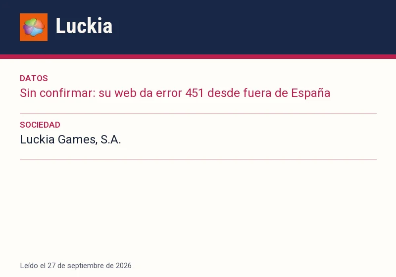 Ficha de Luckia: cuotas, retirada más rápida y cash out