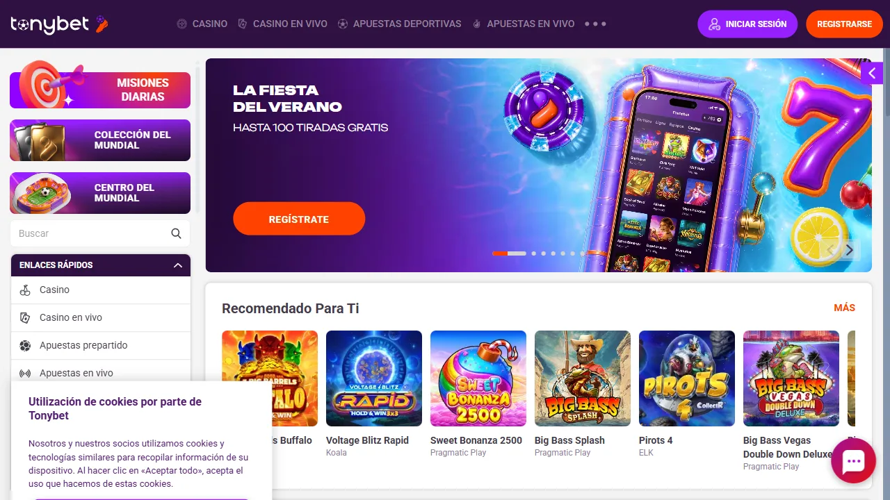TonyBet — casa de apuestas